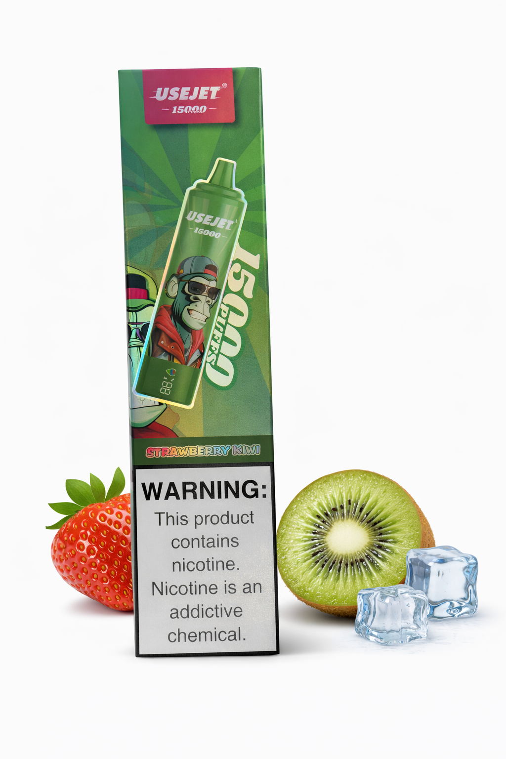 Strawberry Kiwi USEJET Einwegvape 15k Akkugerät realistische 6k 25ml